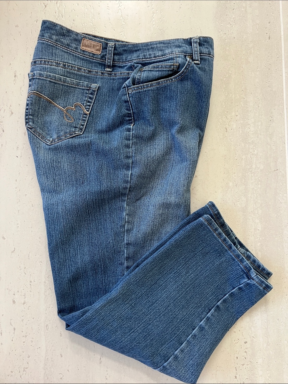 Bandolino Medium Blue Straight-Leg Women's Jeans